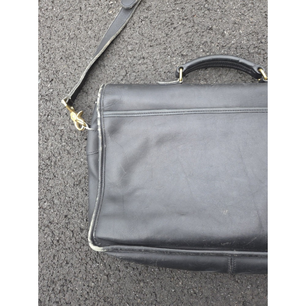 Vintage Coach Prescott Messenger Bag Leather Double Buckle 5275 - Picture 5 of 16